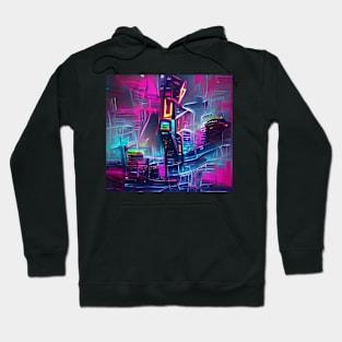 Neon City Concept Artwork Hoodie